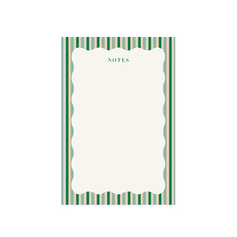 Stripes and Scallops Note Pad