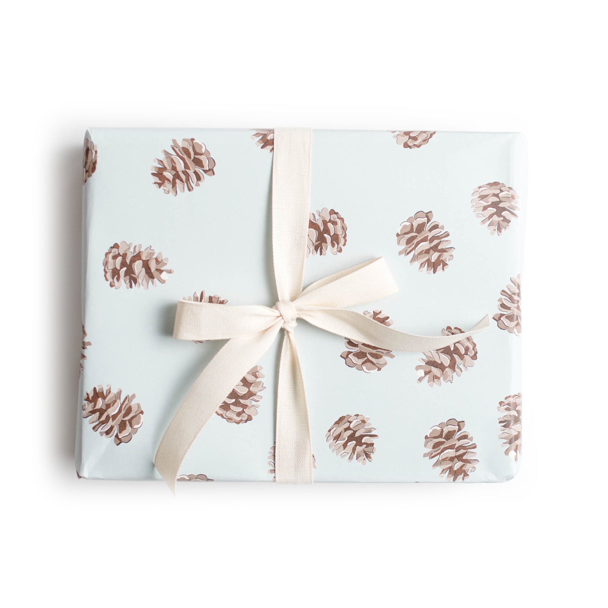 Pinecone Holiday Gift Wrap