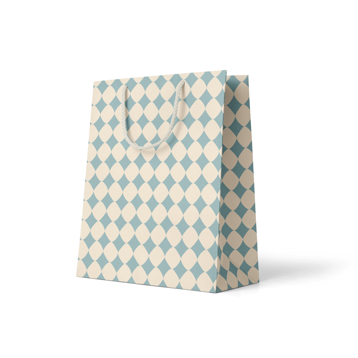 Blue Diamond Stripe Gift Bag