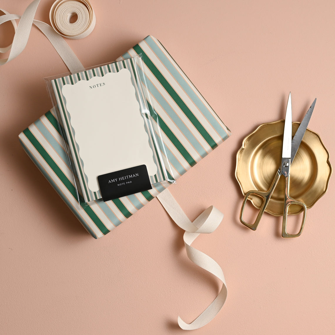 Stripes and Scallops Note Pad