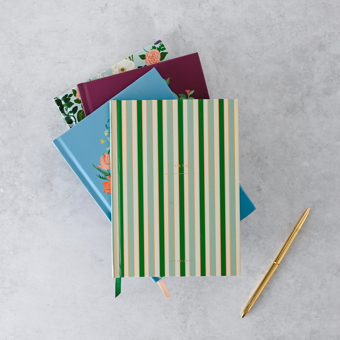 Everyday Striped Hardcover Journal
