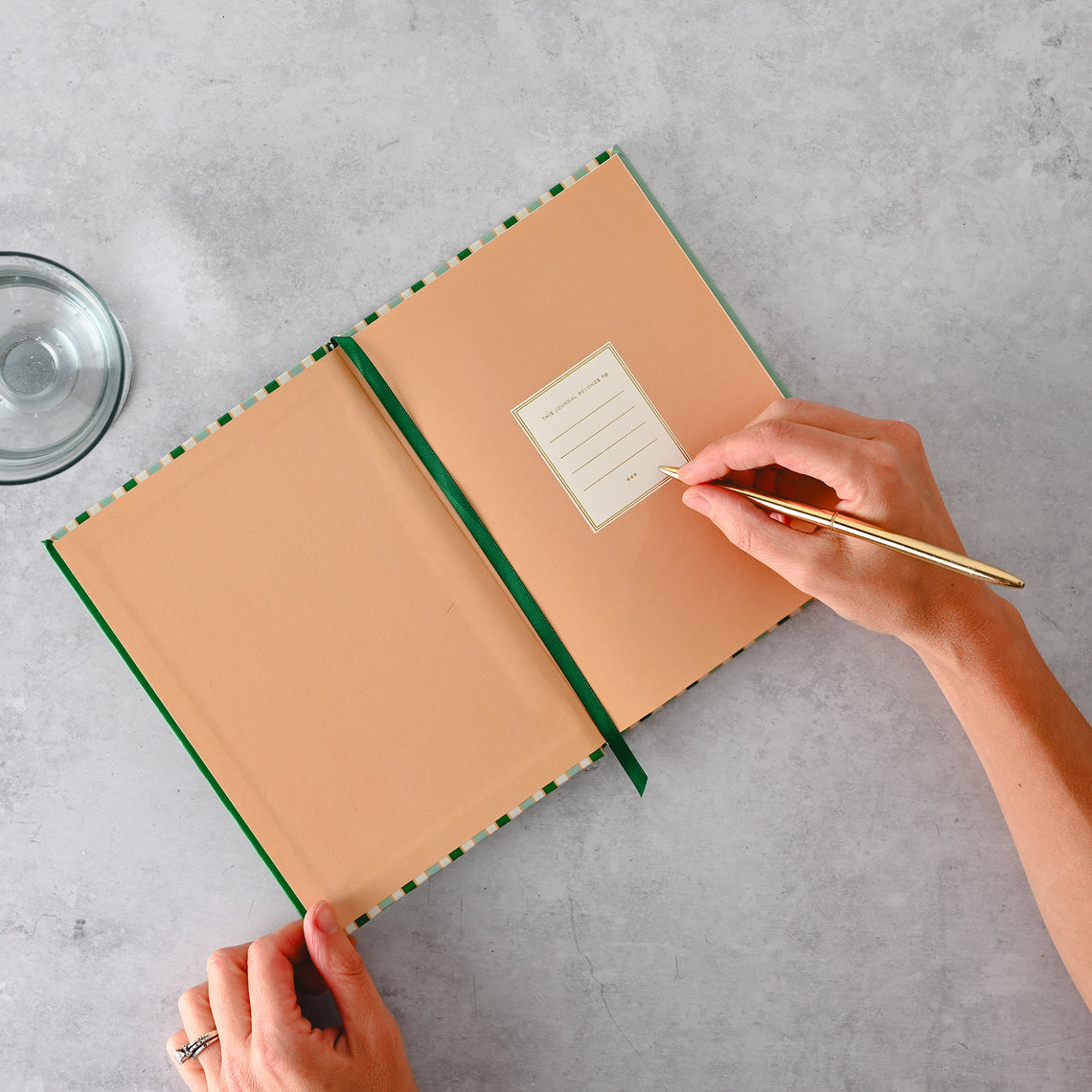 Everyday Striped Hardcover Journal