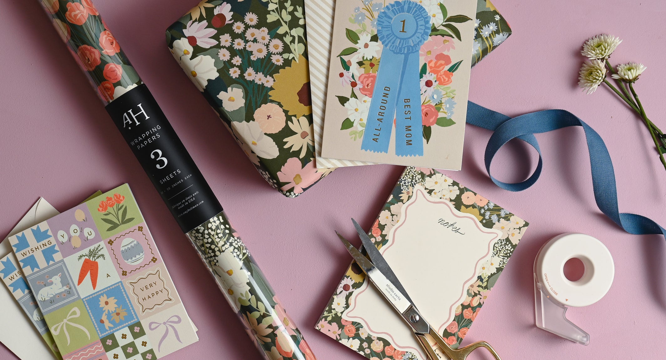 a spring
flower market