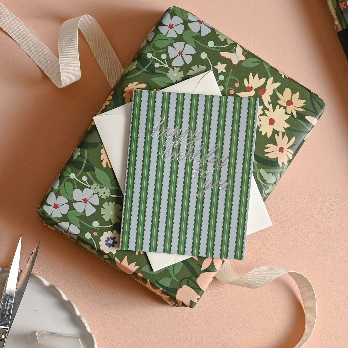 Scallop Stripe Birthday