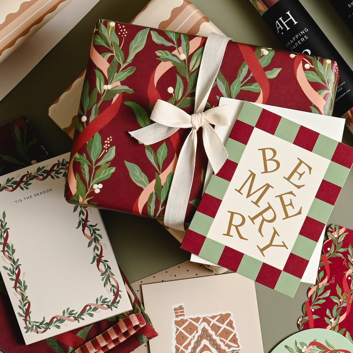 Ribbon Laurel Notepad