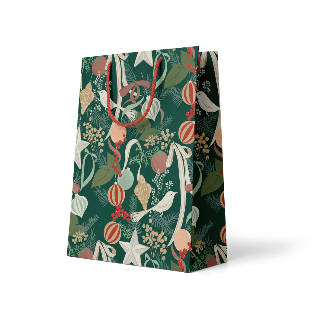 Ornaments and Bows Gift Bag