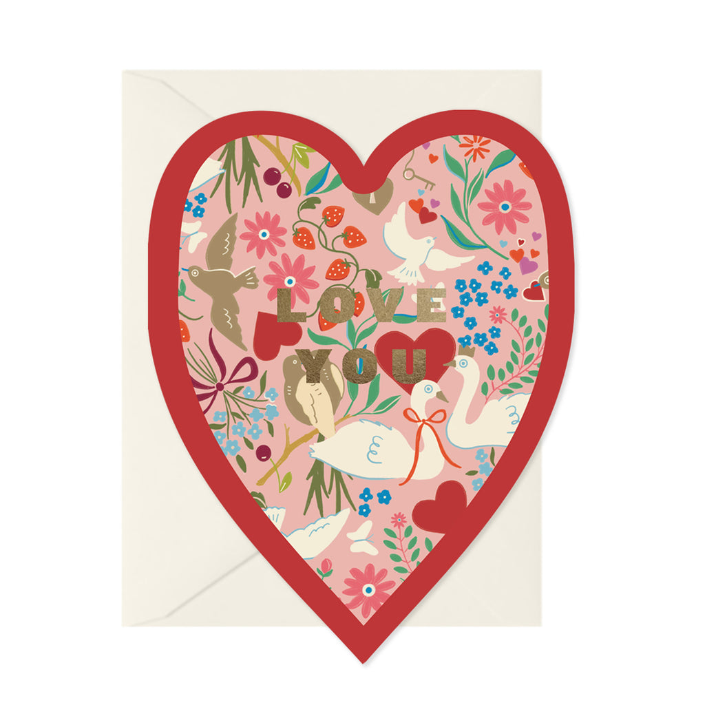 Love Birds Heart