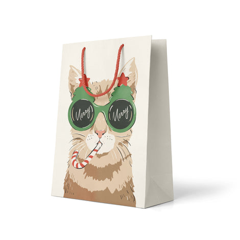 Merry Merry Cat Gift Bag