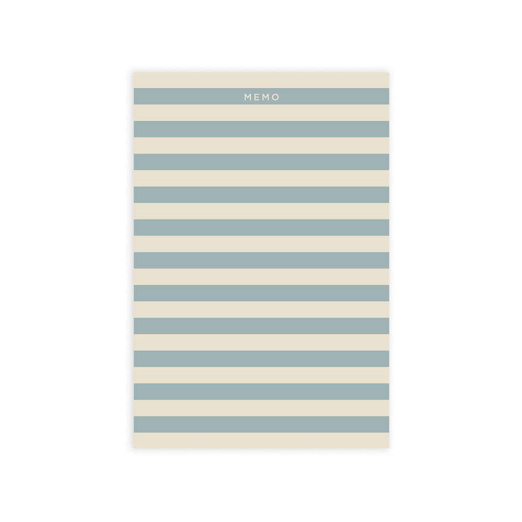 Blue Stripe Memo Notepad