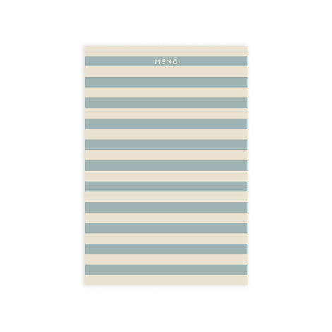 Blue Stripe Memo Notepad