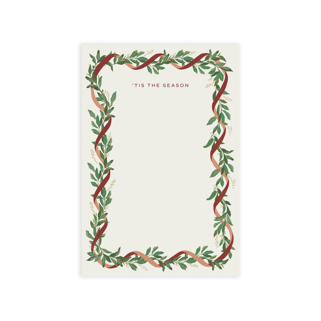 Ribbon Laurel Notepad