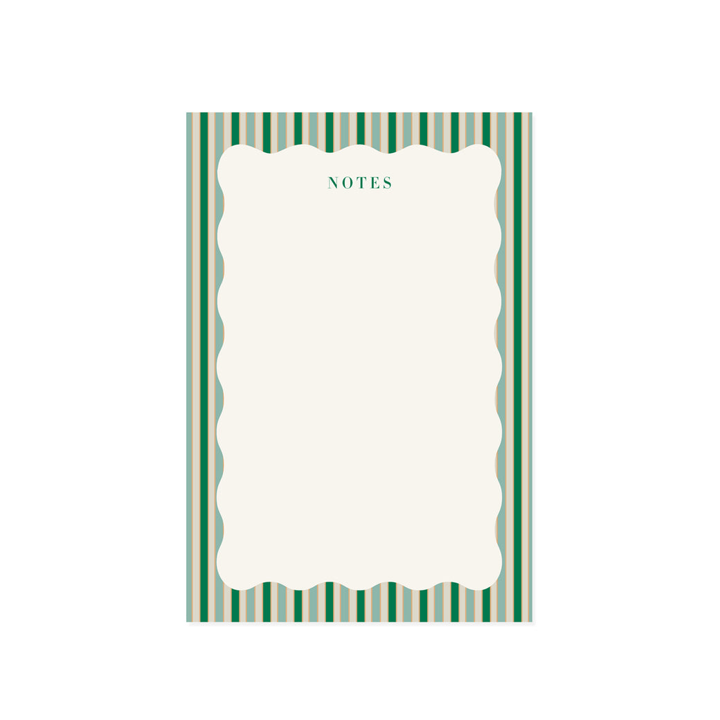 Stripes and Scallops Notepad