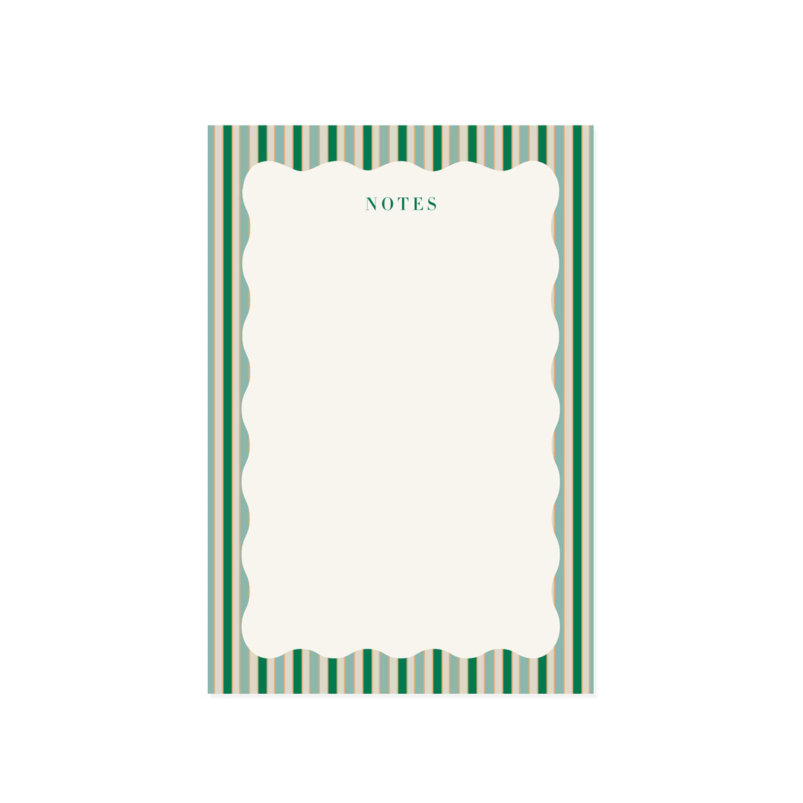 Stripes and Scallops Note Pad