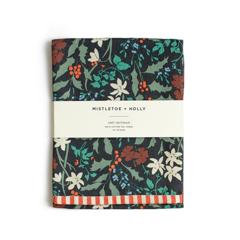 Mistletoe and Holly Towel
